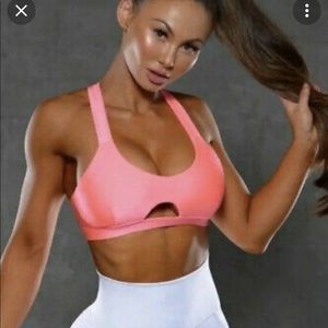 Bombshell Sportswear coral sports bra